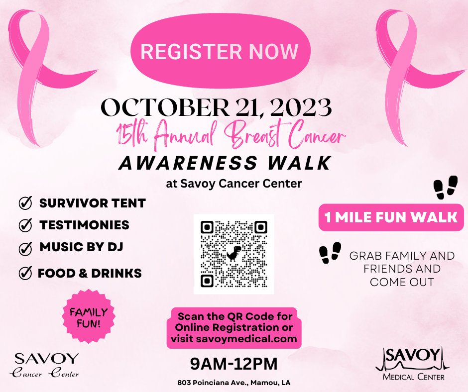 Featured image for “15th Annual Savoy Cancer Center Breast Cancer Awareness Walk”